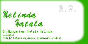 melinda hatala business card